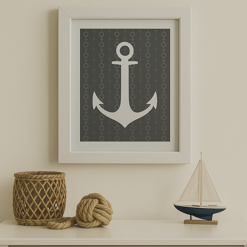 Anchor wall art